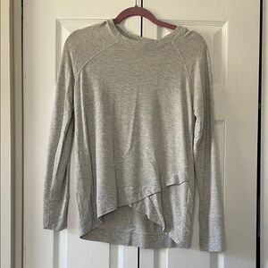 Workshop Republic Clothing Light Gray Long Sleeve Top